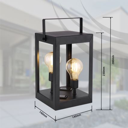 Globo - LED Соларна лампа 2xLED/0,06W/3V IP44