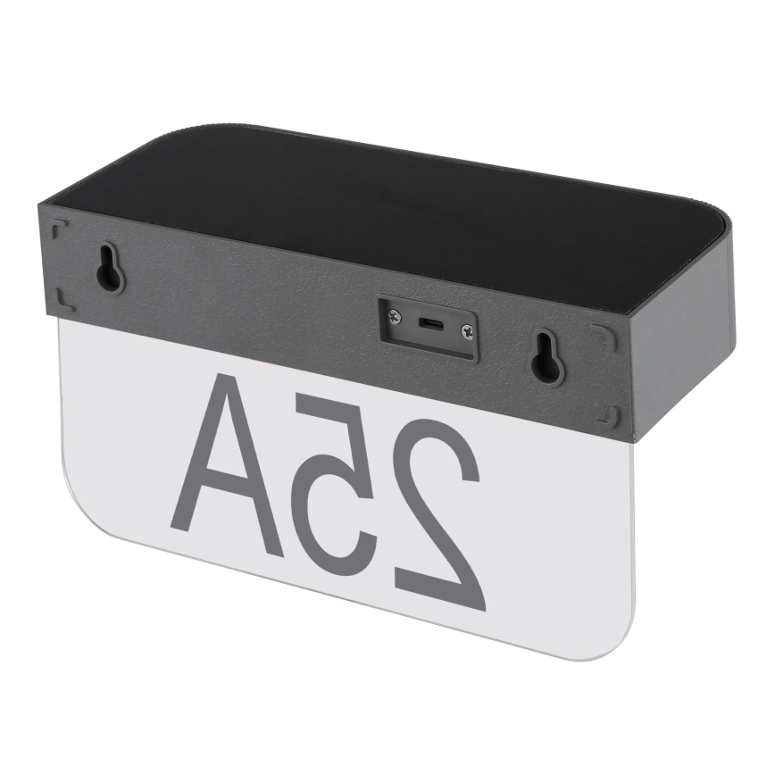 Globo - LED соларен номер за къща LED/6W/3,7V IP54 1800 mAh