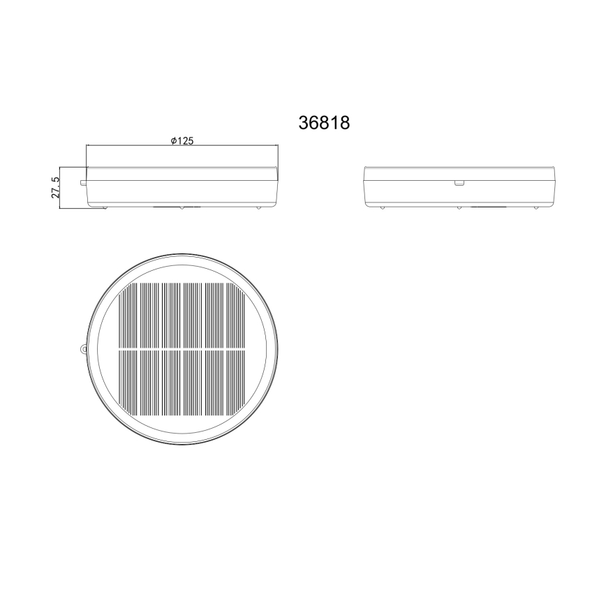 Globo - LED Преносима соларна лампа LED/3W/3,7V IP54 2200 mAh
