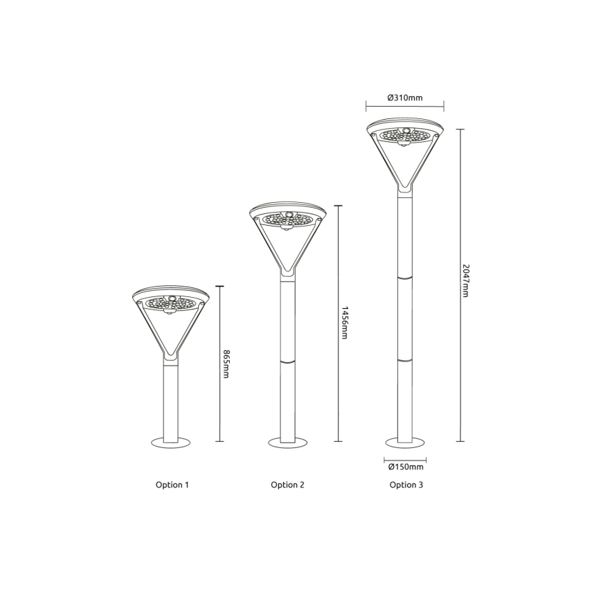 Globo - LED соларна лампа LED/18W/3,7V 8000 mAh IP54
