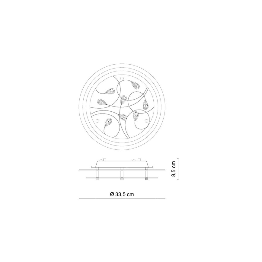 Globo - Лампа за таван 2xE27/40W/230V