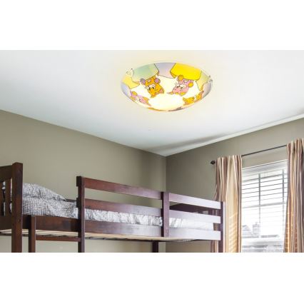 Globo - Детско осветление за таван 2xE27ILLU/60W/230V