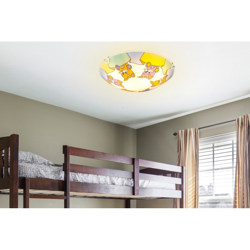 Globo - Детско осветление за таван 2xE27ILLU/60W/230V