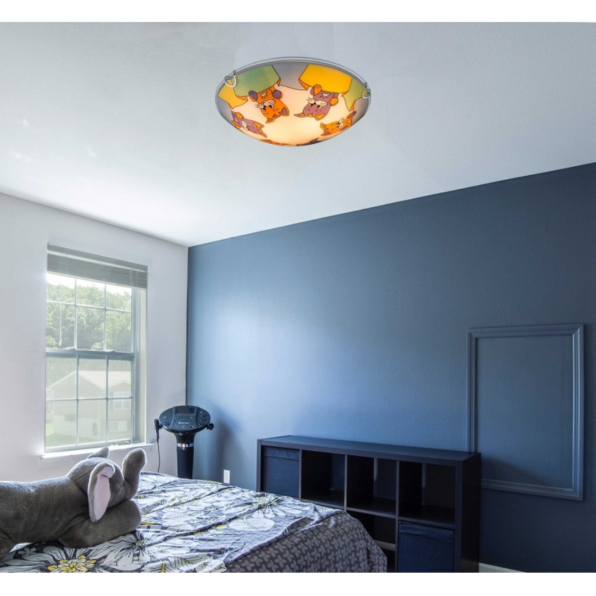 Globo - Детско осветление за таван 2xE27ILLU/60W/230V