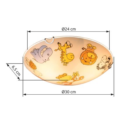Globo - Детска плафониера 2xE27/60W/230V