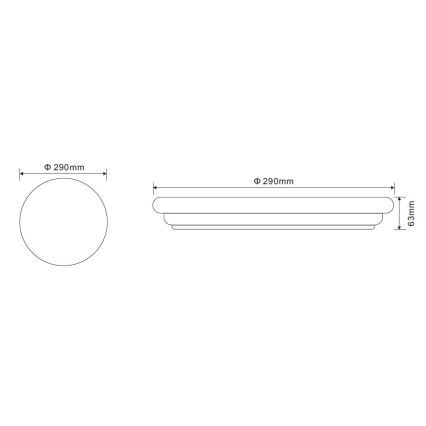 Globo - LED Лампа за таван 1xLED/20W/230V