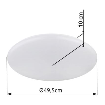 Globo - LED Плафониера LED/24W/230V Ø 49,5 см бял