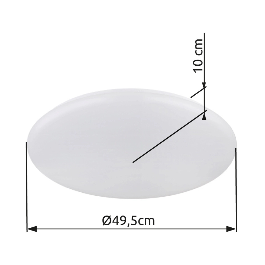 Globo - LED Плафониера LED/24W/230V Ø 49,5 см бял