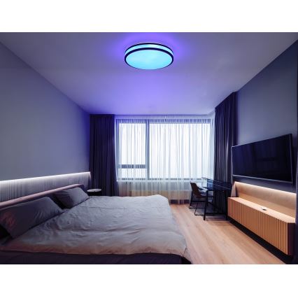 Globo - LED RGBW регулируемо таванно осветително тяло LED/18W/230V 2700-6000K + дистанционно управление