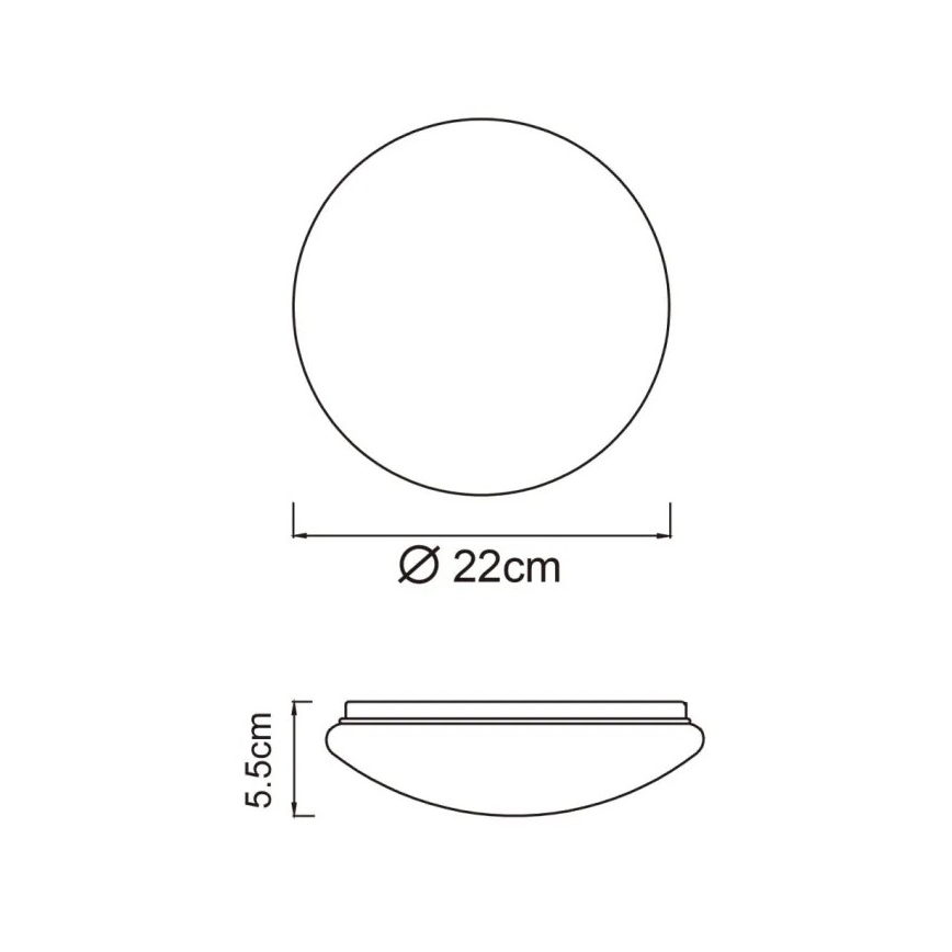 Globo - LED таванен плафон LED/8W/230V 4000K Ø 55 см