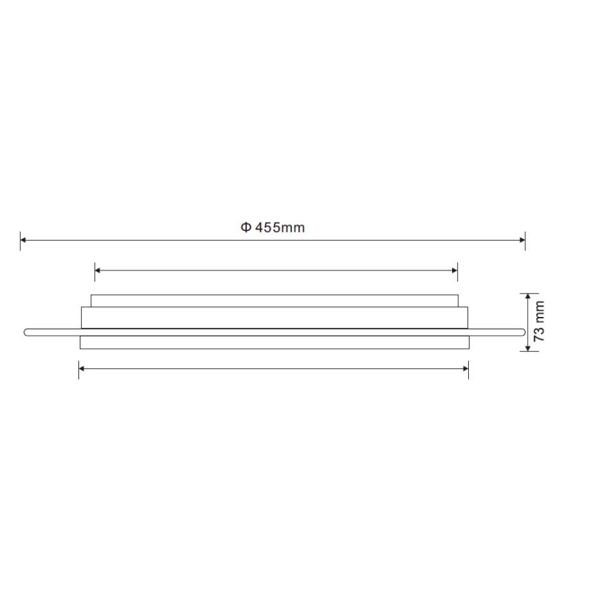 Globo - LED Димируем плафон LED/30W/230V 3000-6500K + дистанционно управление