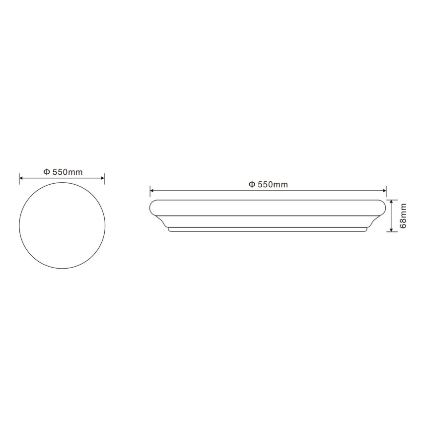 Globo - LED Плафон с дистанционно LED/60W/230V