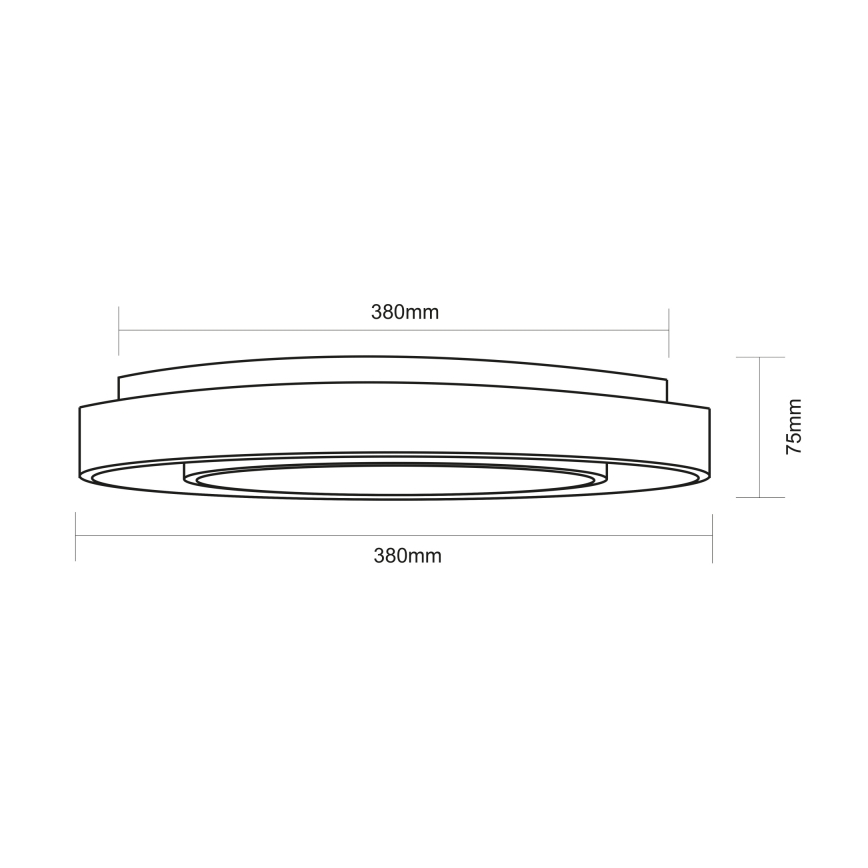 Globo - RGBW Димируем плафон LED/24W/230V 3000-6500K+ дистанционно управление