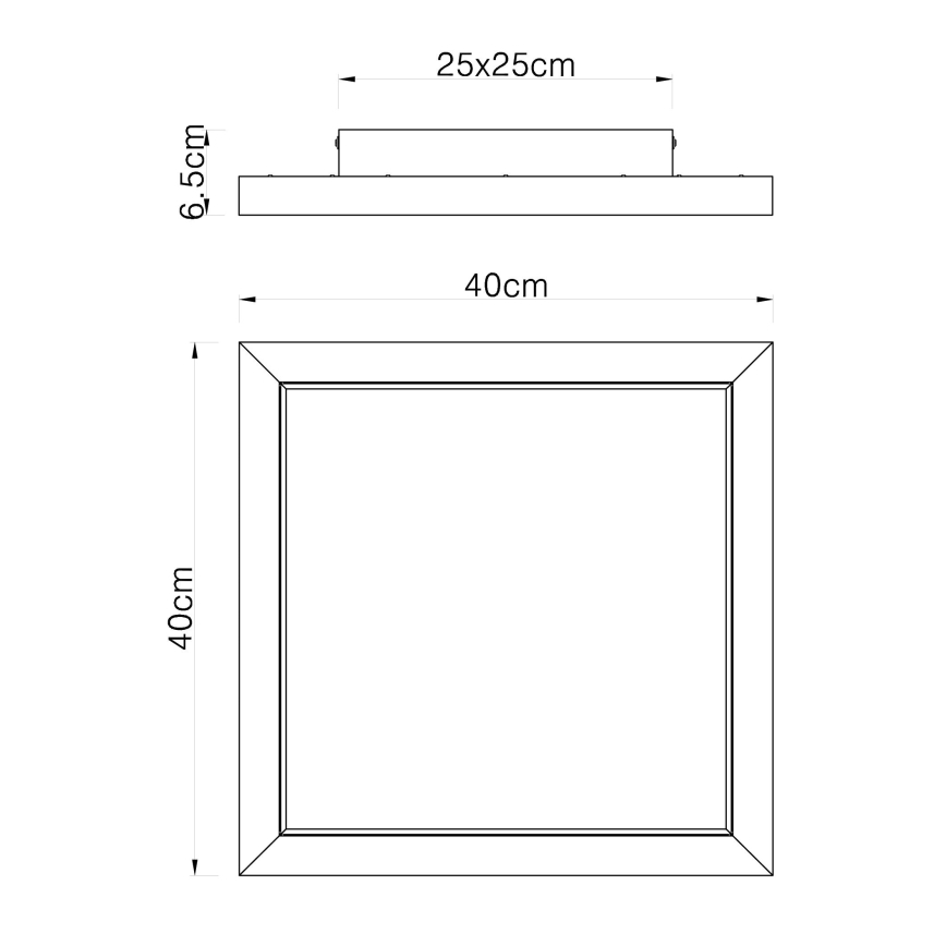 Globo - LED RGBW Димируем плафон LED/24W/230V 2700-6000K + дистанционно управление