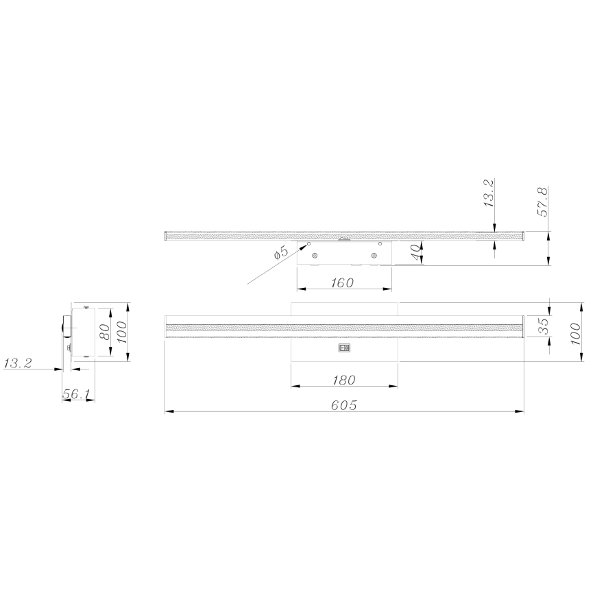 Globo - LED Аплик за баня LED/18W/230V IP44