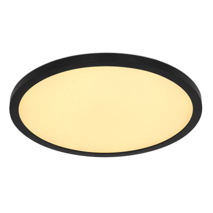 Globo - LED RGB Димируем плафон за баня LED/18W/230V 3000-6000K + дистанционно управление IP44 черен