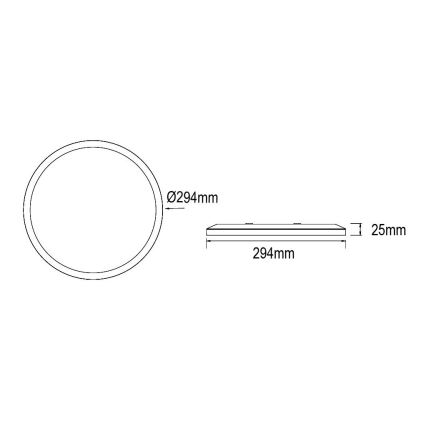 Globo - LED Димируем плафон за баня LED/18W/230V Ø 29,4 см IP44 бял