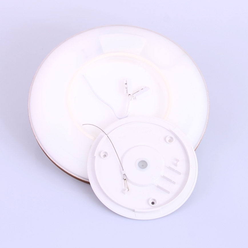 Globo - LED Димируем плафон за баня LED/18W/230V Ø 29,4 см IP44 кафяв