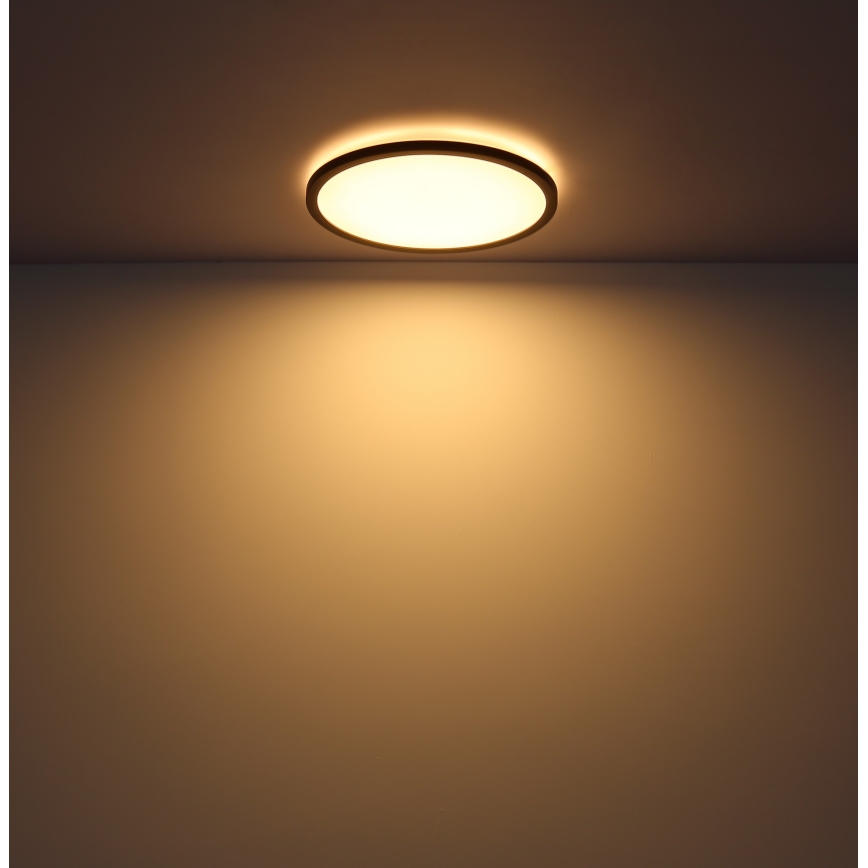 Globo - LED Димируем плафон за баня LED/24W/230V Ø 42 см IP44 черен