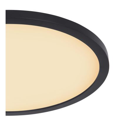 Globo - LED Димируем плафон за баня LED/24W/230V Ø 42 см IP44 черен