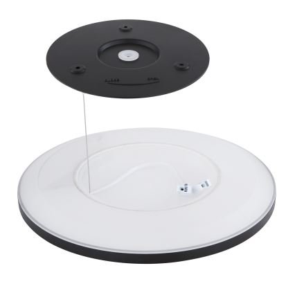 Globo - LED Димируем плафон за баня LED/24W/230V Ø 42 см IP44 черен