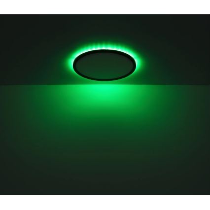 Globo - LED RGB Димируем плафон за баня LED/21W/230V 3000-6000K + дистанционно управление IP44 черен