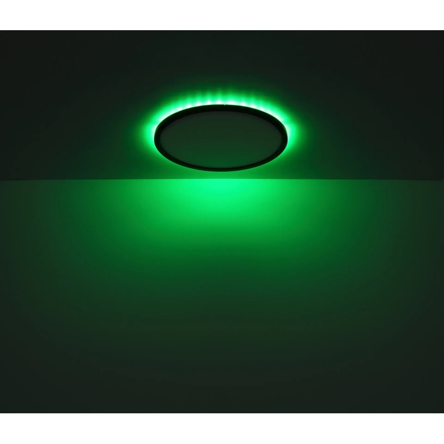 Globo - LED RGB Димируем плафон за баня LED/21W/230V 3000-6000K + дистанционно управление IP44 черен