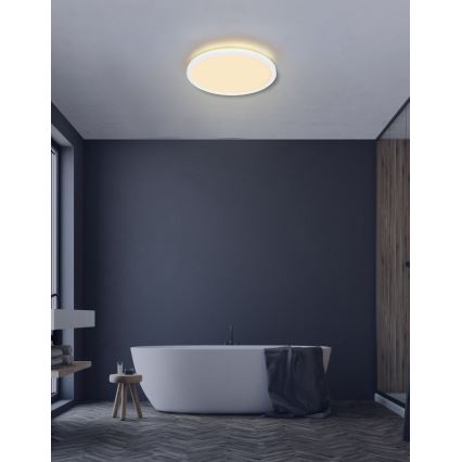 Globo - LED Димируем плафон за баня LED/24W/230V Ø 42 см IP44 бял