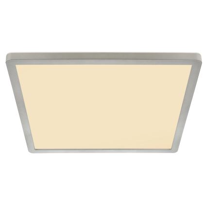 Globo - LED Димируем плафон за баня LED/18W/230V 29,4x29,4 см IP44 матов хром