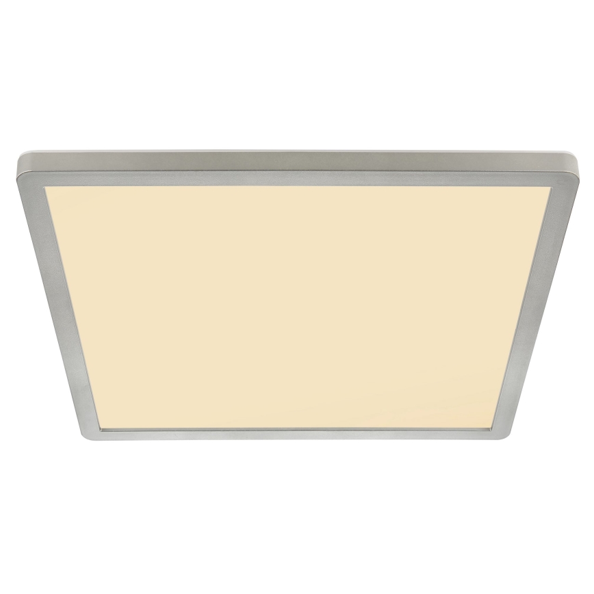 Globo - LED Димируем плафон за баня LED/18W/230V 29,4x29,4 см IP44 матов хром