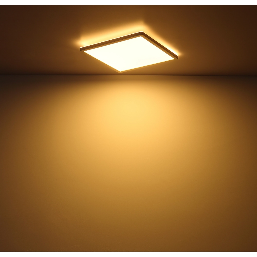 Globo - LED Димируем плафон за баня LED/18W/230V 29,4x29,4 см IP44 бял