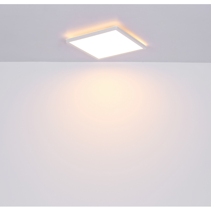 Globo - LED Димируем плафон за баня LED/18W/230V 29,4x29,4 см IP44 бял