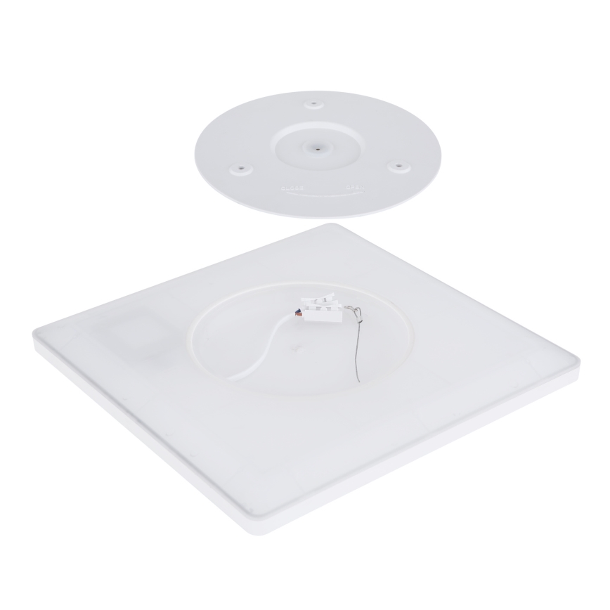 Globo - LED Димируем плафон за баня LED/18W/230V 29,4x29,4 см IP44 бял