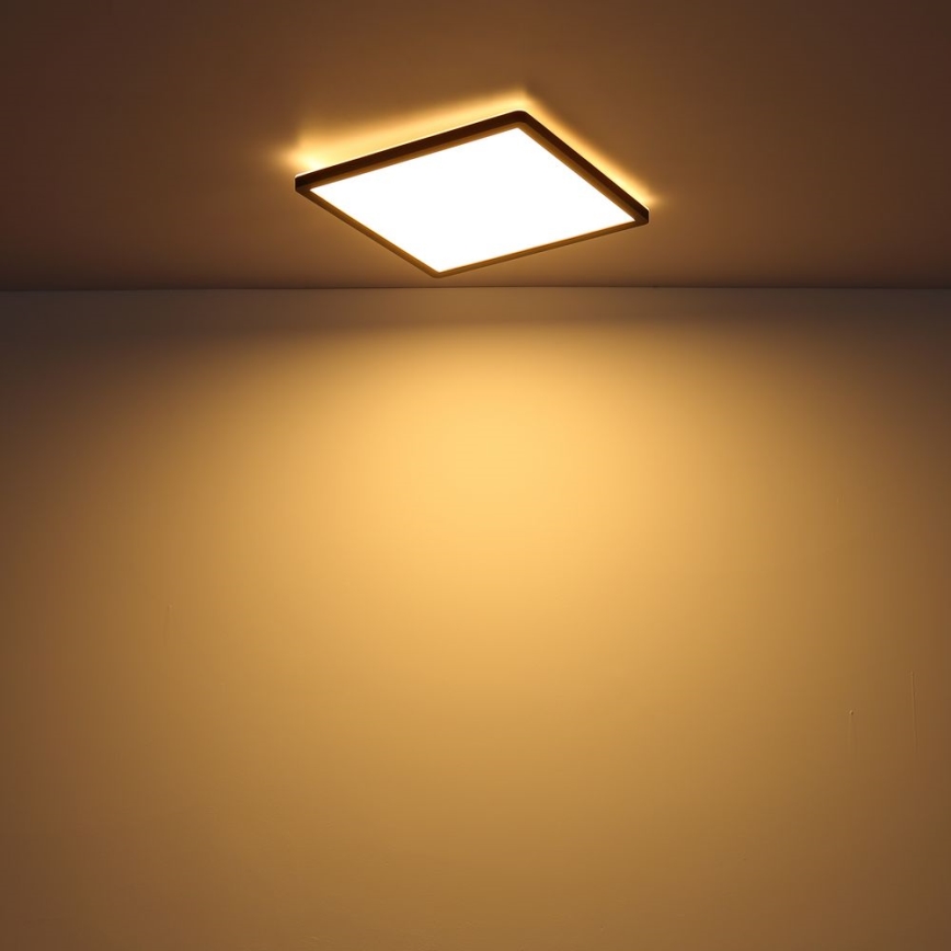 Globo - LED Димируем плафон за баня LED/24W/230V 42x42 cm IP44 черен