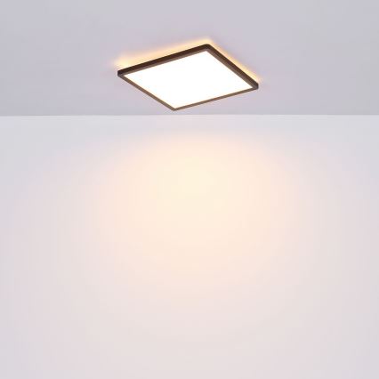 Globo - LED Димируем плафон за баня LED/24W/230V 42x42 cm IP44 черен
