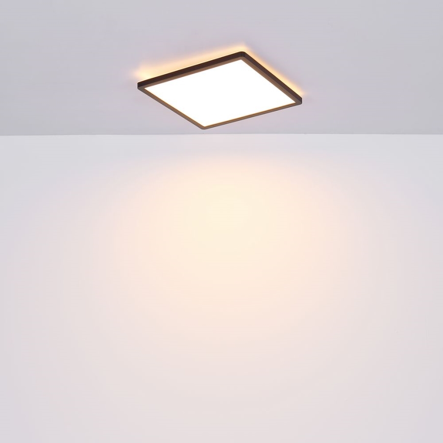 Globo - LED Димируем плафон за баня LED/24W/230V 42x42 cm IP44 черен