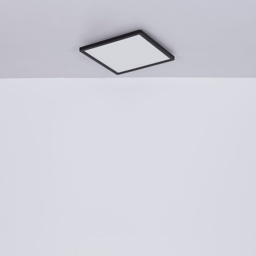 Globo - LED Димируем плафон за баня LED/24W/230V 42x42 cm IP44 черен
