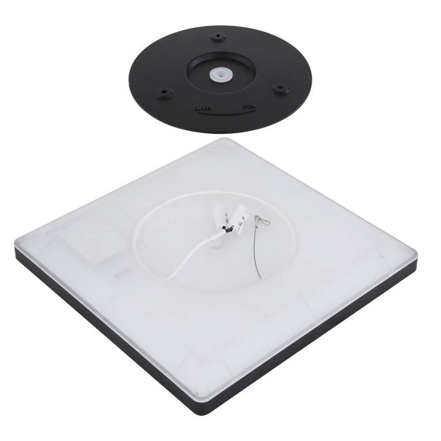 Globo - LED Димируем плафон за баня LED/24W/230V 42x42 cm IP44 черен