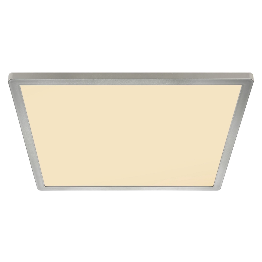 Globo - LED Димируем плафон за баня LED/24W/230V 42x42 см IP44 матов хром