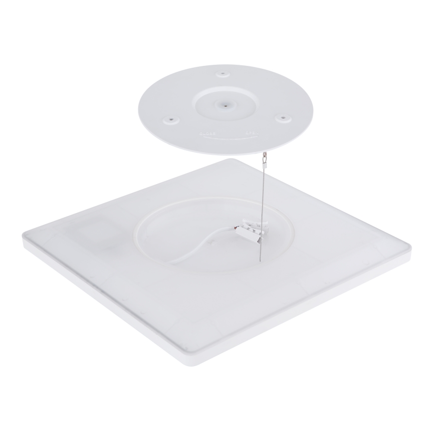 Globo - LED Димируем плафон за баня LED/24W/230V 42x42 cm IP44 бял