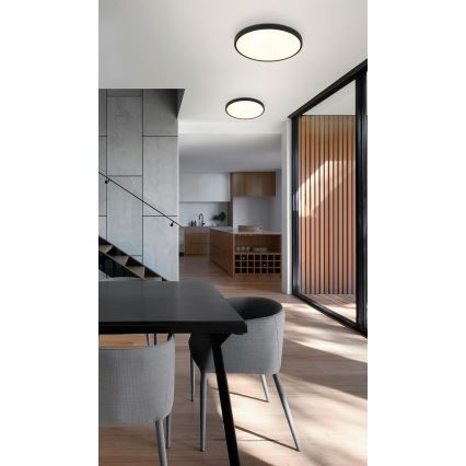 Globo - LED Плафониера LED/15W/230V 4000K Ø 23 см черен