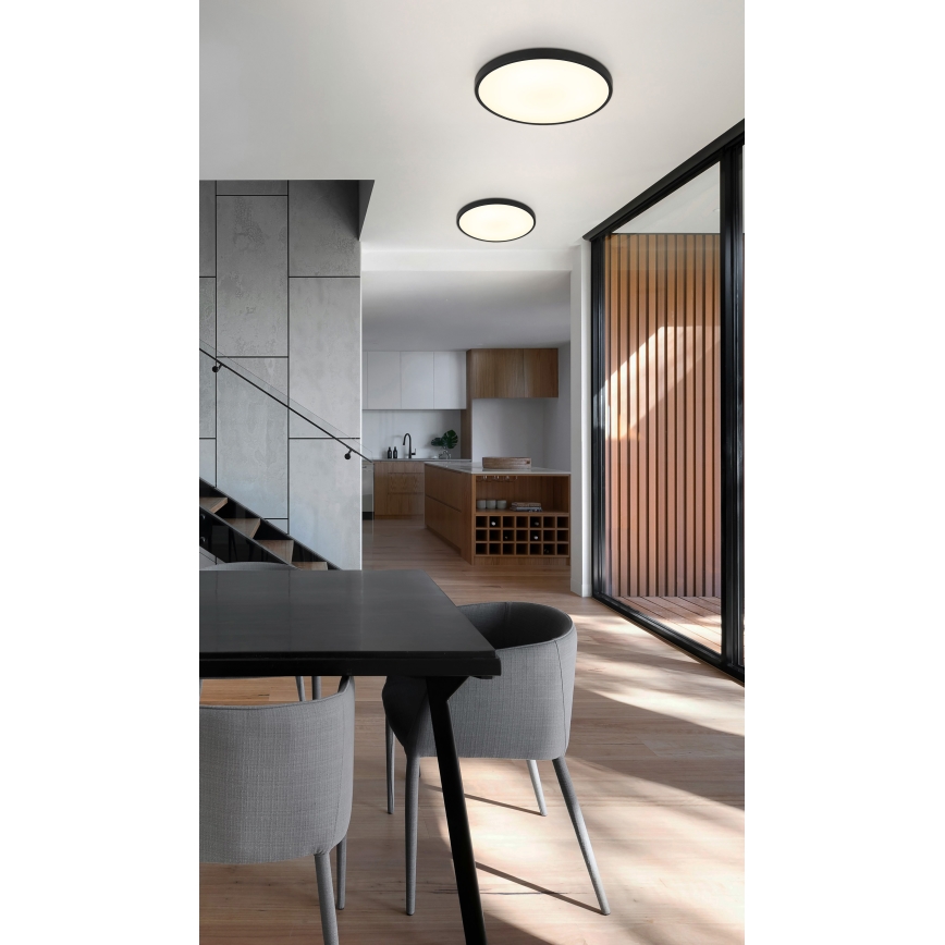 Globo - LED Плафониера LED/15W/230V 4000K Ø 23 см черен