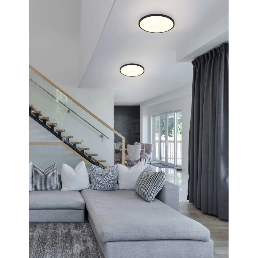 Globo - LED таванно осветително тяло LED/20W/230V 4000K Ø 30 см черно