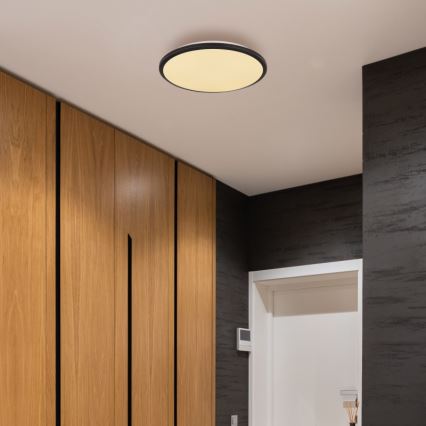 Globo - LED Плафониера LED/18W/230V 3000K Ø 35 см черен