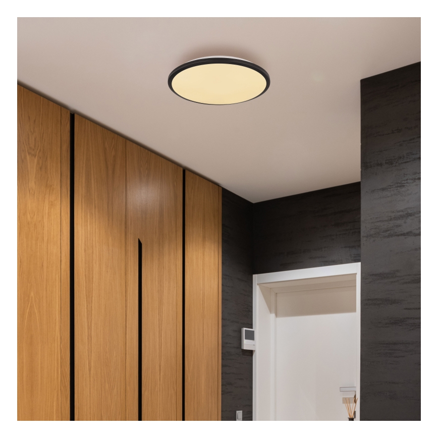 Globo - LED Плафониера LED/18W/230V 3000K Ø 35 см черен