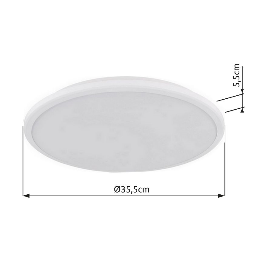 Globo - LED Плафониера LED/18W/230V 3000K Ø 35 см бял