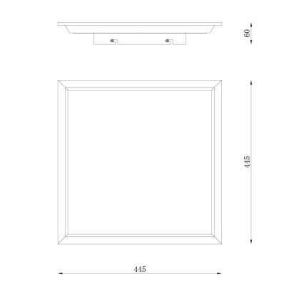 Globo - LED Плафониера LED/24W/230V
