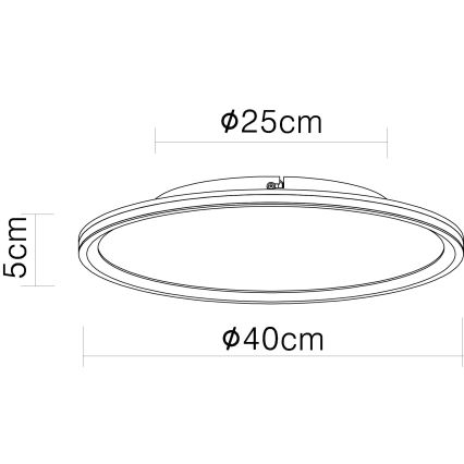 Globo - LED Плафониера LED/39W/230V Ø 40 см