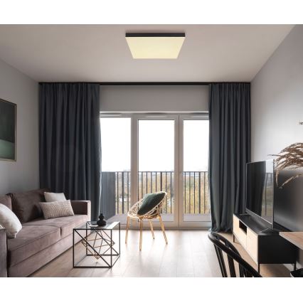 Globo - LED Димируем плафон LED/24W/230V 2700-6500K черен + дистанционно управление