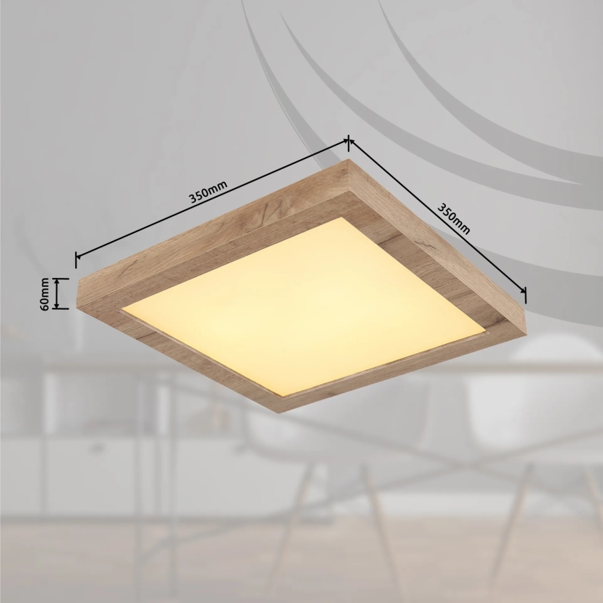 Globo - LED Плафониера LED/16W/230V кафяв